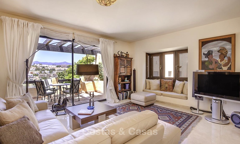 Spacious duplex penthouse apartment with panoramic views for sale between Estepona and Marbella 12696