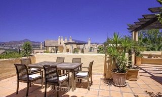 Spacious duplex penthouse apartment with panoramic views for sale between Estepona and Marbella 12705 