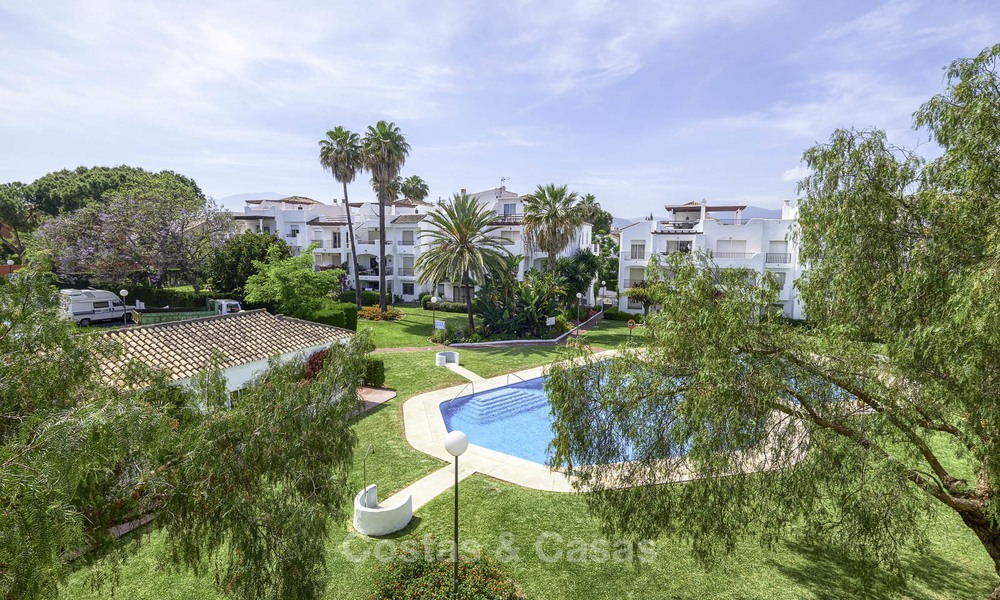 Fully renovated beachside penthouse apartment for sale on the New Golden Mile, between Estepona and Marbella 12834