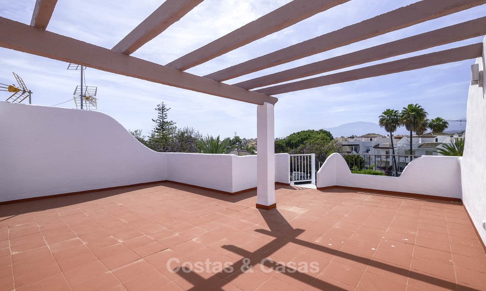 Fully renovated beachside penthouse apartment for sale on the New Golden Mile, between Estepona and Marbella 12835