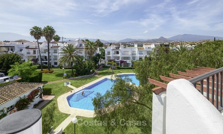 Fully renovated beachside penthouse apartment for sale on the New Golden Mile, between Estepona and Marbella 12838