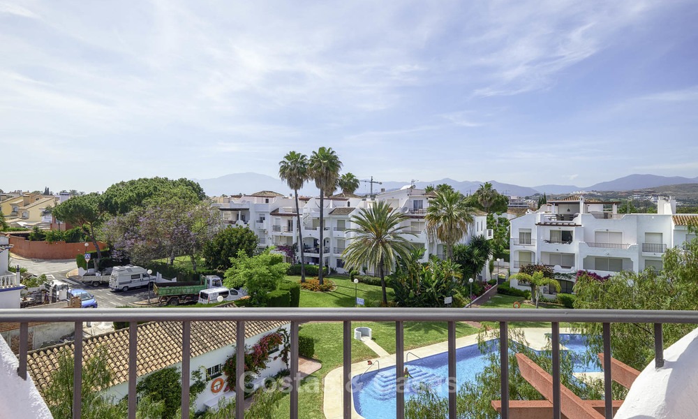 Fully renovated beachside penthouse apartment for sale on the New Golden Mile, between Estepona and Marbella 12839