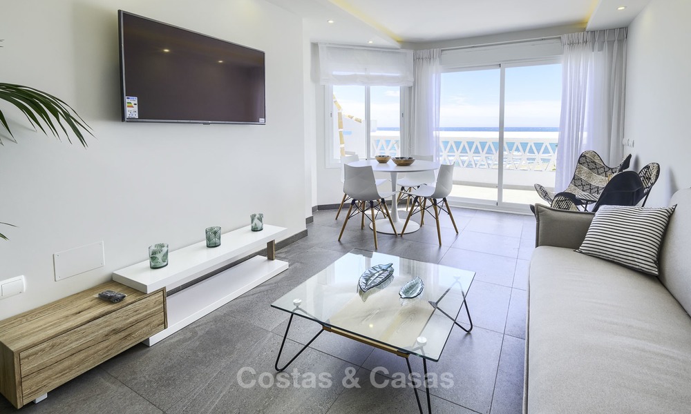 Fully renovated frontline beach penthouse apartment with amazing sea views for sale, Mijas Costa 12893