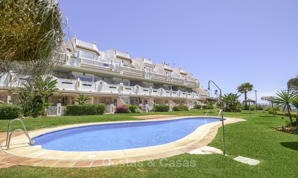 Fully renovated frontline beach penthouse apartment with amazing sea views for sale, Mijas Costa 12909