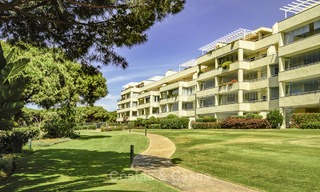 Nice frontline beach apartment with outstanding sea views for sale in a high standard complex, Cabopino, Marbella 12981 