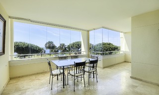 Nice frontline beach apartment with outstanding sea views for sale in a high standard complex, Cabopino, Marbella 12991 