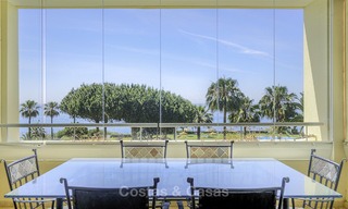 Nice frontline beach apartment with outstanding sea views for sale in a high standard complex, Cabopino, Marbella 12993 
