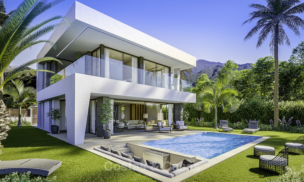 Stylish new modern luxury villas with sea views for sale, Manilva, Costa del Sol 12915
