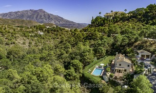 Idyllic traditional villa with amazing countryside views for sale, in the exclusive gated estate of El Madroñal, Benahavis, Marbella 12940 