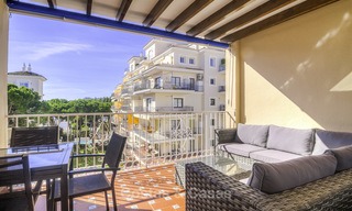 Attractive penthouse apartment with amazing sea views in a frontline beach complex for sale, Puerto Banus, Marbella 13249 