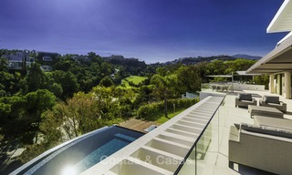 Brand new modern luxury villa with golf and sea views for sale, ready to move into, in a posh golf resort in Nueva Andalucia, Marbella - Benahavis 13255 