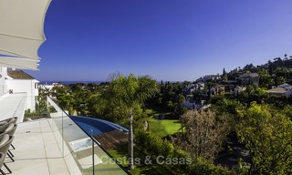Brand new modern luxury villa with golf and sea views for sale, ready to move into, in a posh golf resort in Nueva Andalucia, Marbella - Benahavis 13257 