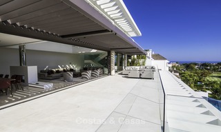 Brand new modern luxury villa with golf and sea views for sale, ready to move into, in a posh golf resort in Nueva Andalucia, Marbella - Benahavis 13259 
