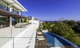 Brand new modern luxury villa with golf and sea views for sale, ready to move into, in a posh golf resort in Nueva Andalucia, Marbella - Benahavis 13260 