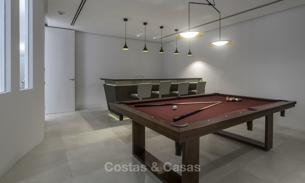 Brand new modern luxury villa with golf and sea views for sale, ready to move into, in a posh golf resort in Nueva Andalucia, Marbella - Benahavis 13274