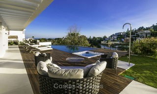 Brand new modern luxury villa with golf and sea views for sale, ready to move into, in a posh golf resort in Nueva Andalucia, Marbella - Benahavis 13277 