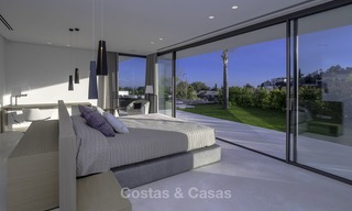 Brand new modern luxury villa with golf and sea views for sale, ready to move into, in a posh golf resort in Nueva Andalucia, Marbella - Benahavis 13278 