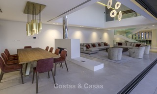 Brand new modern luxury villa with golf and sea views for sale, ready to move into, in a posh golf resort in Nueva Andalucia, Marbella - Benahavis 13286 