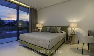 Brand new modern luxury villa with golf and sea views for sale, ready to move into, in a posh golf resort in Nueva Andalucia, Marbella - Benahavis 13290 