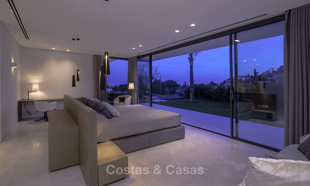 Brand new modern luxury villa with golf and sea views for sale, ready to move into, in a posh golf resort in Nueva Andalucia, Marbella - Benahavis 13292