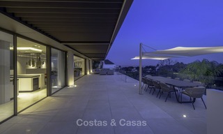 Brand new modern luxury villa with golf and sea views for sale, ready to move into, in a posh golf resort in Nueva Andalucia, Marbella - Benahavis 13297 