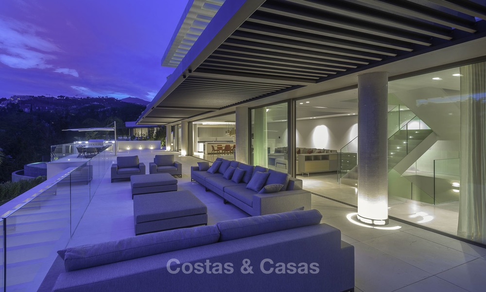 Brand new modern luxury villa with golf and sea views for sale, ready to move into, in a posh golf resort in Nueva Andalucia, Marbella - Benahavis 13303