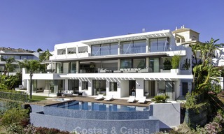 Brand new modern luxury villa with golf and sea views for sale, ready to move into, in a posh golf resort in Nueva Andalucia, Marbella - Benahavis 13311 