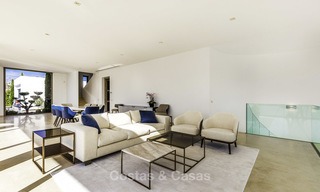 Stunning new modern contemporary luxury villa for sale, frontline golf in an exclusive resort, Benahavis, Marbella 13405 