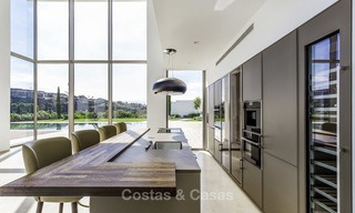 Stunning new modern contemporary luxury villa for sale, frontline golf in an exclusive resort, Benahavis, Marbella 13410 