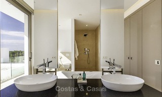 Stunning new modern contemporary luxury villa for sale, frontline golf in an exclusive resort, Benahavis, Marbella 13424 