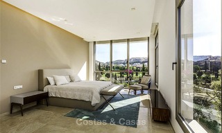 Stunning new modern contemporary luxury villa for sale, frontline golf in an exclusive resort, Benahavis, Marbella 13427 