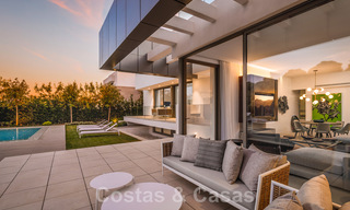 New modern detached luxury villas for sale on the New Golden Mile, between Marbella and Estepona. Ready to move in. 43078 