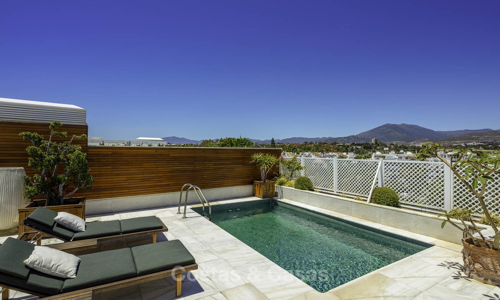 Very luxurious 4 bed penthouse apartment for sale in an exclusive beachfront complex, Puerto Banus, Marbella 13655