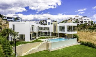Ready to move in new modern villa with panoramic sea and golf views for sale in Benahavis - Marbella 13640 