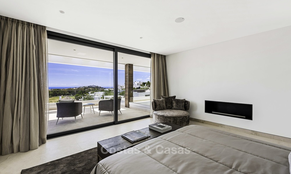 Brand new contemporary designer villa with stunning sea and golf views for sale, ready to move into, Benahavis - Marbella 13674
