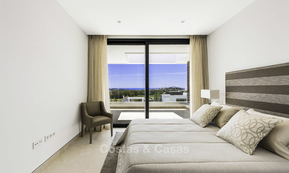 Brand new contemporary designer villa with stunning sea and golf views for sale, ready to move into, Benahavis - Marbella 13677