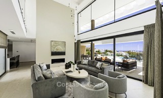 Brand new contemporary designer villa with stunning sea and golf views for sale, ready to move into, Benahavis - Marbella 13678 