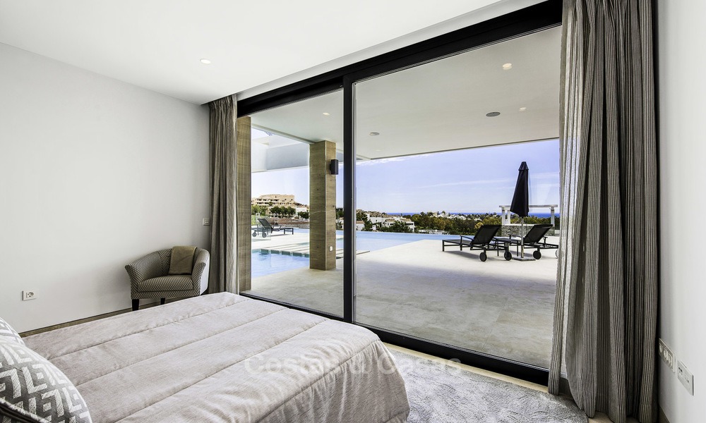 Brand new contemporary designer villa with stunning sea and golf views for sale, ready to move into, Benahavis - Marbella 13682