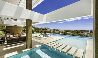 Brand new contemporary designer villa with stunning sea and golf views for sale, ready to move into, Benahavis - Marbella 13685 