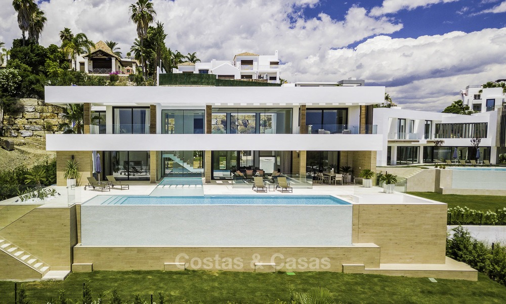 Brand new contemporary designer villa with stunning sea and golf views for sale, ready to move into, Benahavis - Marbella 13691