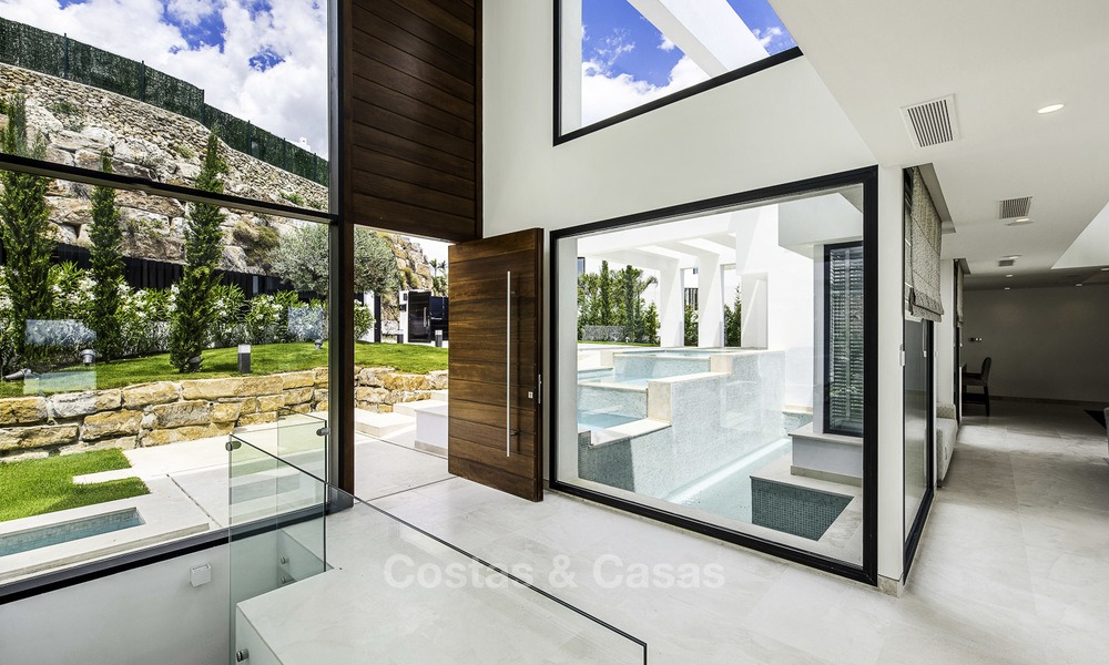 Brand new contemporary designer villa with stunning sea and golf views for sale, ready to move into, Benahavis - Marbella 13694