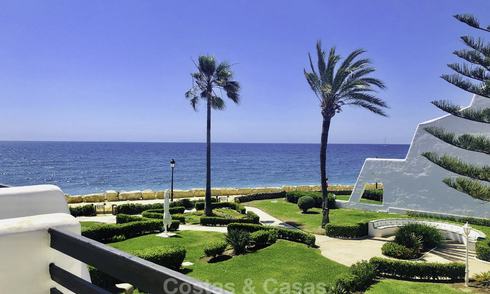 Opportunity: Marvellous frontline beach townhouse with beautiful sea views for sale on the prestigious Golden Mile, Marbella 13698