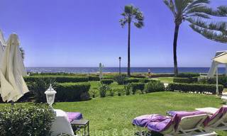 Marvellous frontline beach townhouse with beautiful sea views for sale on the prestigious Golden Mile, Marbella 13709 