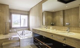 Exceptional luxury beachfront penthouse apartment for sale in a prestigious complex, Puerto Banus, Marbella 13882 