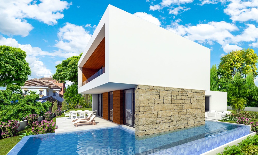 New eco-conscious modern luxury villa with open seaviews for sale, walking distance to the beach, Estepona 14102