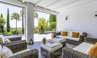 Charming renovated Mediterranean style villa with sea views on a large plot for sale in Benahavis - Marbella 14137 