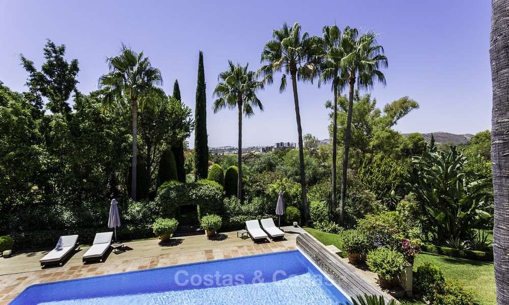Charming renovated Mediterranean style villa with sea views on a large plot for sale in Benahavis - Marbella 14139