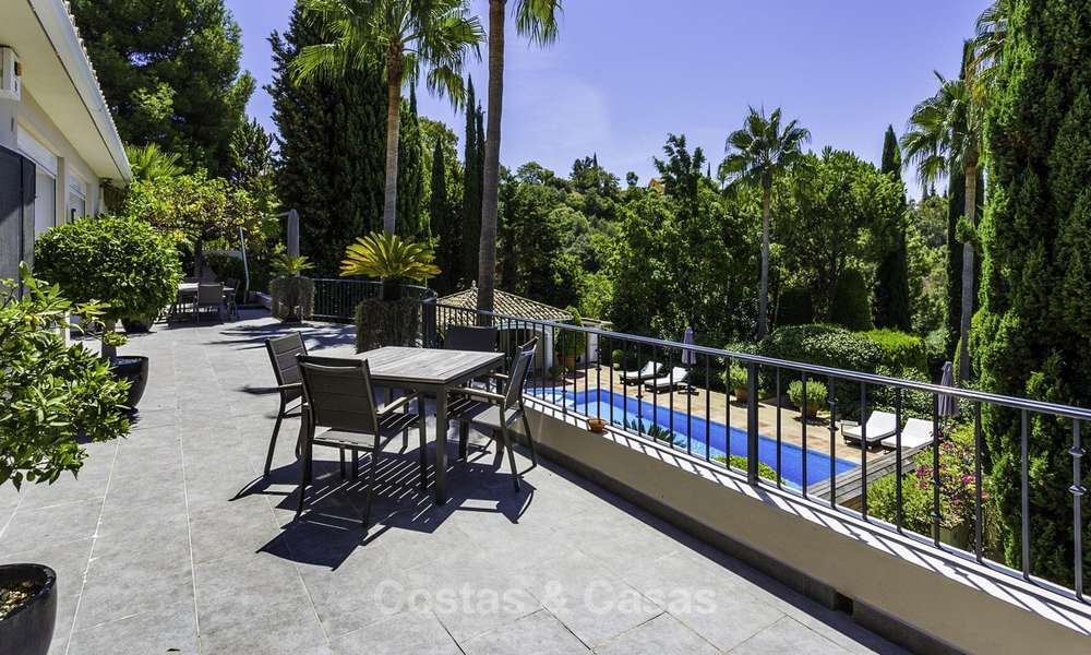Charming renovated Mediterranean style villa with sea views on a large plot for sale in Benahavis - Marbella 14141
