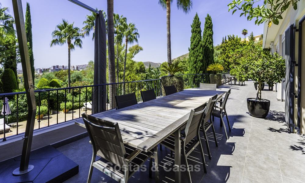Charming renovated Mediterranean style villa with sea views on a large plot for sale in Benahavis - Marbella 14142