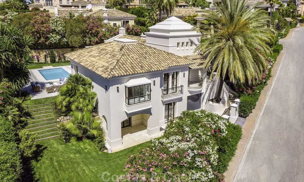 Elegant and luxurious Mediterranean style villa for sale, completely renovated, in Nueva Andalucia’s Golf Valley, Marbella 14216